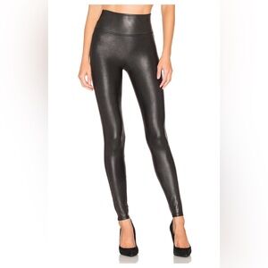 Revolve/ Nordstrom SPANX Black Faux Leather Leggings. Medium. Worn Once!